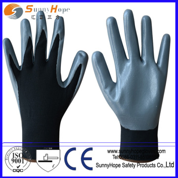 13 gauge palm coated nitrile coated nylon work gloves